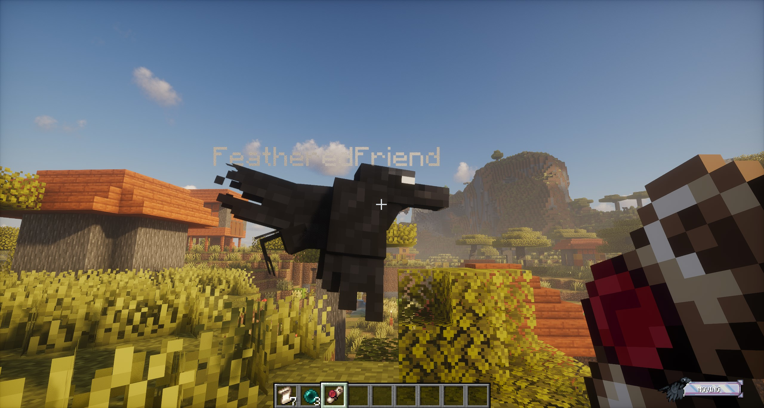 Giving a sealed scroll to your Raven