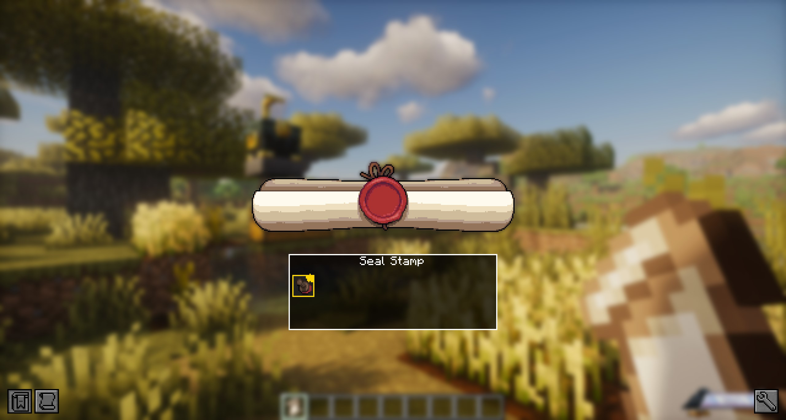 Selecting a seal stamp